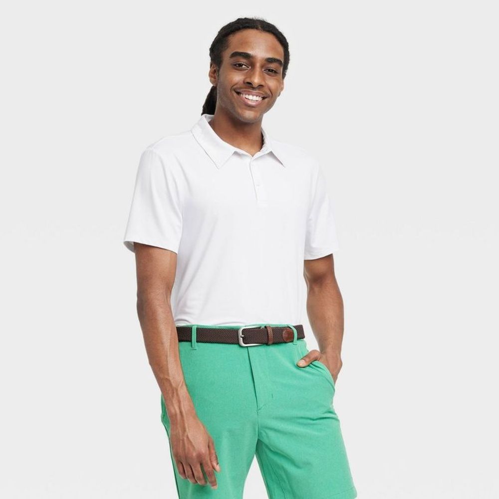 Men's Jersey Polo Shirt - All in Motion White S